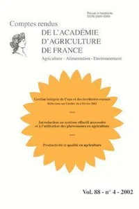 Gestion intégrée de l'eau et des territoires ruraux (Réflexions sur l'atelier du 6 février 2002)...