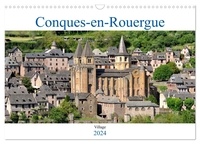 Patrice Thébault - CALVENDO Places  : Conques-en-Rouergue (Calendrier mural 2024 DIN A3 vertical), CALVENDO calendrier mensuel - Le village de Conques-en-Rouergue et son abbaye.