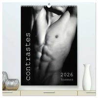 contrastes hommes  (Calendrier mural 2026 DIN A2 horizontal) calendrier de bureau