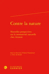Contre la nature