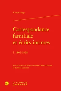 Correspondance familiale et écrits intimes