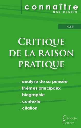 Emmanuel Kant - Critique de la raison pratique - Fiche de lecture.