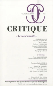 Le sacré revisité