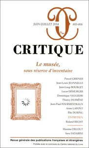 Le musée, sous réserve d'inventaire