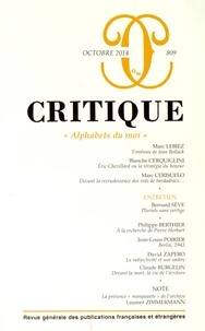 "Alphabets du moi"