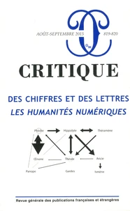Des chiffres et des lettres : les humanités numériques