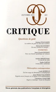 Questions de goût