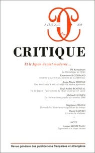 Irène Lindon - Critique N° 839, avril 2017 : Et le Japon devint moderne....