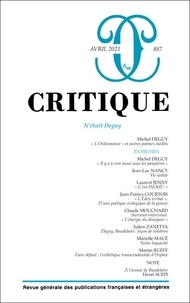 Philippe Roger - Critique N° 887, avril 2021 : .