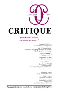 Jean-Benoît Puech, un roman national ?