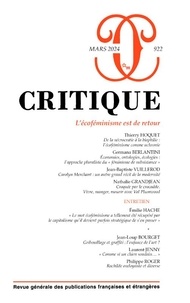 Philippe Roger - Critique N° 922, mars 2024 : L'écoféminisme est de retour.