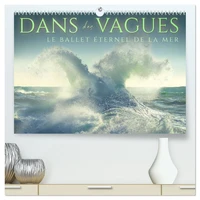 Dans des vagues - Le ballet éternel de la mer (Calendrier mural 2026 DIN A2 vertical) calendrier de bureau