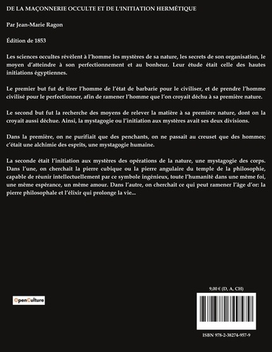 De la maçonnerie occulte et de l'initiation hermétique