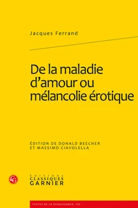 De la maladie d'amour ou mélancolie érotique