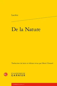 De la nature