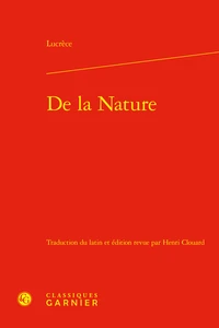 De la nature