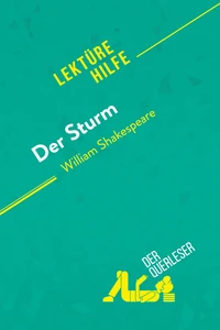 Der Sturm von William Shakespeare (Lektürehilfe)