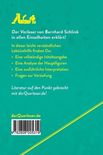 Bernhard Schlink Der Vorleser Zusammenfassung Lektürehilfe . Der Vorleser von Bernhard Schlink... de Helle Hannken