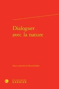 Dialoguer avec la nature