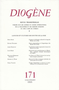  Gallimard - Diogène N° 171 : Langues et cultures des Routes de la Soie.