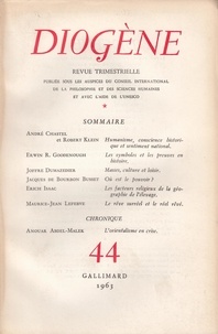  Gallimard - Diogène N° 44 : .