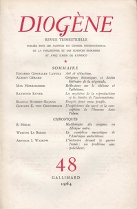  Gallimard - Diogène N° 48 : .