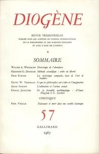  Gallimard - Diogène N° 57 : .