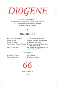  Gallimard - Diogène N° 66 : .