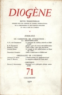  Gallimard - Diogène N° 71 : .