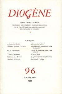  Gallimard - Diogène N° 96 : .