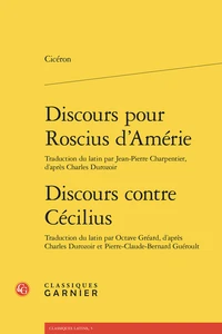 Discours pour Roscius d'Amérie