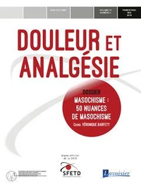 Douleur et Analgésie Volume 31 N° 1, mars 2018