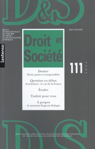 Pierre Brunet et Laurence Dumoulin - Droit et Société N° 111/2022 : Droit, justice et temporalités.