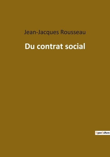 Les classiques de la littérature  Du contrat social