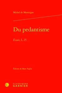 Du pédantisme