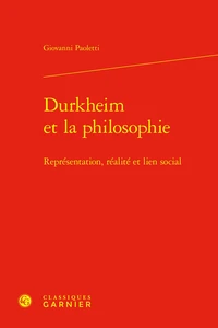 Durkheim et la philosophie