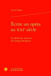 Ecrire un opéra au XXIe siècle