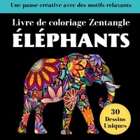  Books on Demand - Eléphant Zentangle - Livre de coloriages anti-stress pour adultes.