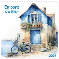 En bord de mer (Calendrier mural carré 2026 30x30 cm) Calendrier double avec une page pour vos prises de notes