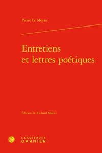 Entretiens et lettres poétiques