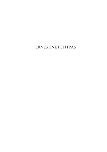 Ernestine Petitpas. A la recherche de Missy
