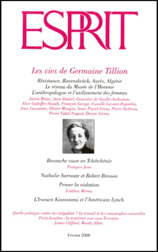 Esprit - Esprit N° 262 Février 2000 : Les vies de Germaine Tillion.