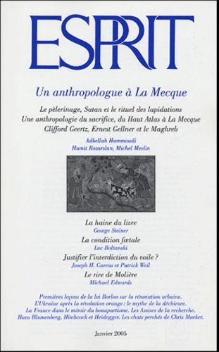 Abdellah Hammoudi et Hamit Bozarslan - Esprit N° 311, Janvier 2005 : Un anthropologue à La Mecque.