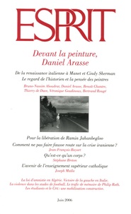 Bruno Nassim Aboudrar et Daniel Arasse - Esprit N° 325, Juin 2006 : Devant la peinture, Daniel Arasse.