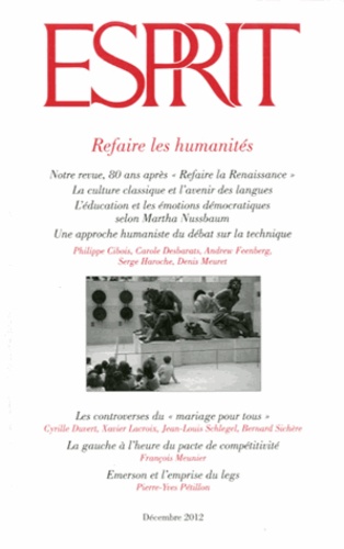 Olivier Mongin - Esprit N° 390, décembre 201 : Refaire les humanités.