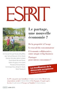 Anne-Lorraine Bujon - Esprit N° 416, Juillet 2015 : Le partage, une nouvelle économie ?.