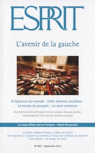 Anne-Lorraine Bujon - Esprit N° 427, septembre 2016 : L'avenir de la gauche.