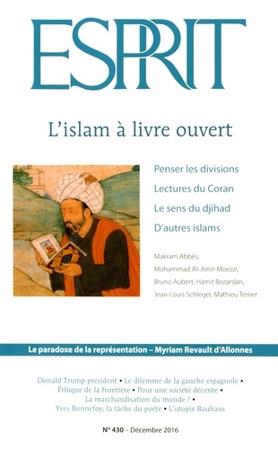 Anne-Lorraine Bujon - Esprit N° 430, décembre 2016 : L'islam à livre ouvert.