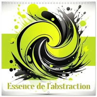Essence de l'abstraction (Calendrier mural carré 2026 30x30 cm) Calendrier double avec une page pour vos prises de notes