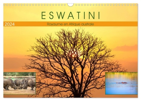 U-do U-do - CALVENDO Places  : Eswatini - Royaume en Afrique australe (Calendrier mural 2024 DIN A3 vertical), CALVENDO calendrier mensuel - Paysages imposants et animaux sauvages.